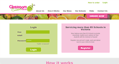 Desktop Screenshot of classroomcuisine.com.au
